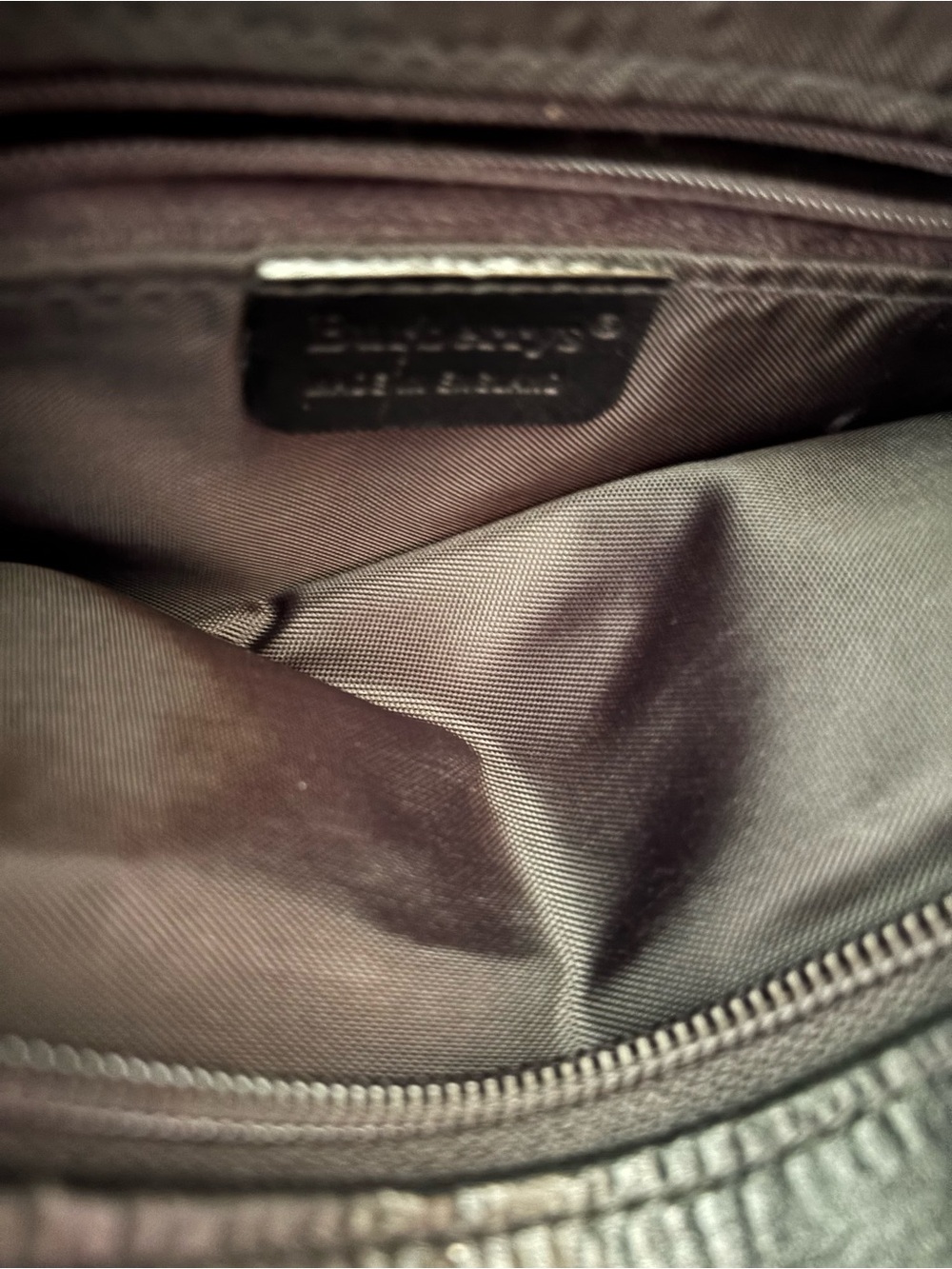 Women’s Vintage Burberry Gray Plaid Handbag - Picture 7 of 11
